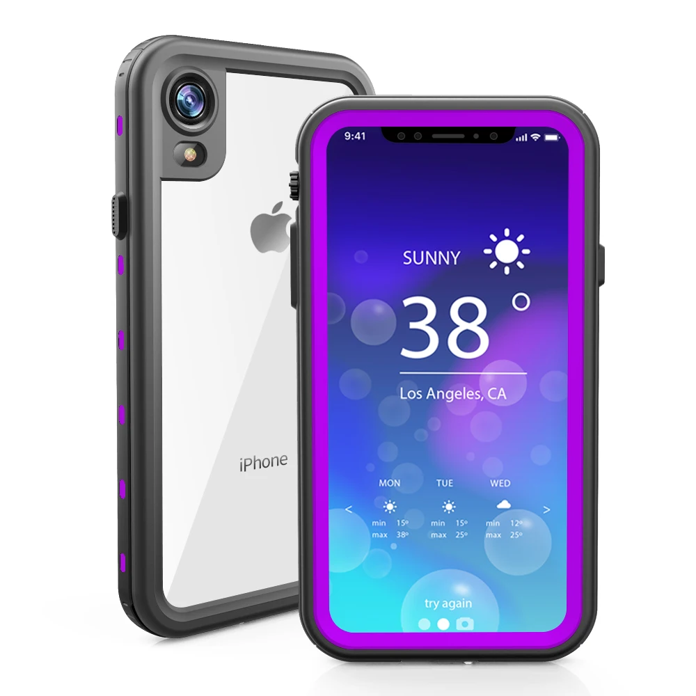  PC Cover For iPhone X XS XR XS MAX Waterproof Case For Samsung S8 S9 Plus Note 8 Note 9 Underwater Sealed Capas For iPhone X    (19)