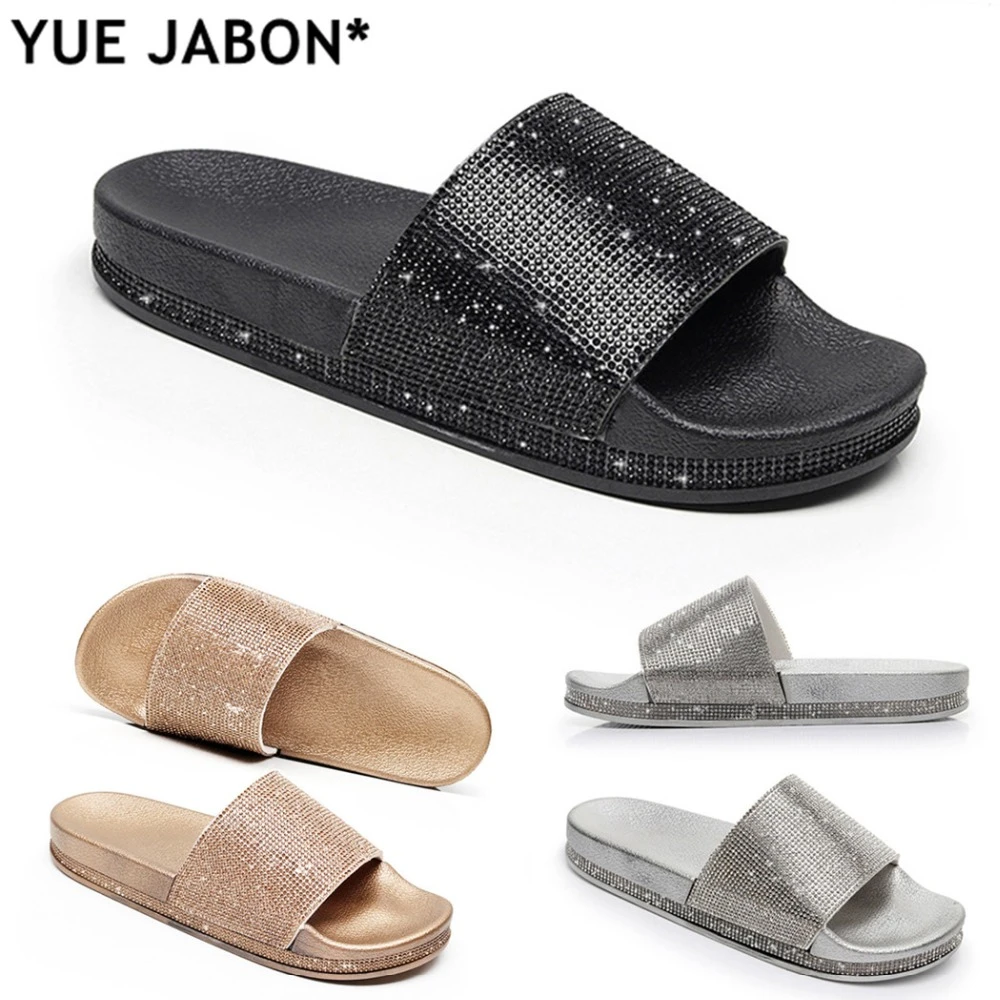 gold rhinestone slides