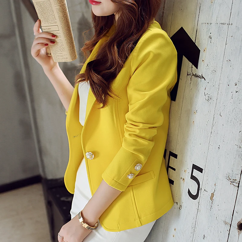 Fashion Spring summer Women Slim Suit Blazer Coat Female