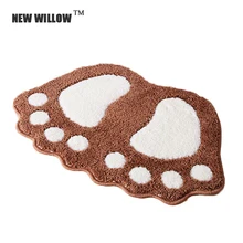 WILLOW большие и маленькие лодыжки ванная комната Противоскользящий коврик Ванная комната абсорбирующие Нескользящие коврики в дверной коврик дверной ковер