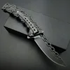 Складной нож Stonewash с цепочкой, тактические складные ножи с лезвием, уличные инструменты, ножи высшего качества для вырезания из нержавеющей ... ► Фото 3/6