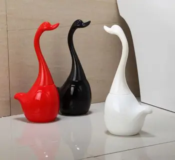 

1pc Creative Toilet brush porcelain/plastics toilet brush bathroom accesories white/red/black toilet brush sets