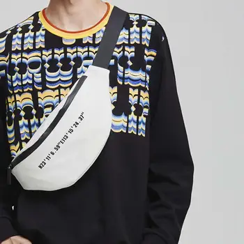 

Mark Fairwhale 2019 new arrival spring cotton geometric print multi color round neck knitwear sweatshirt men 718106041007