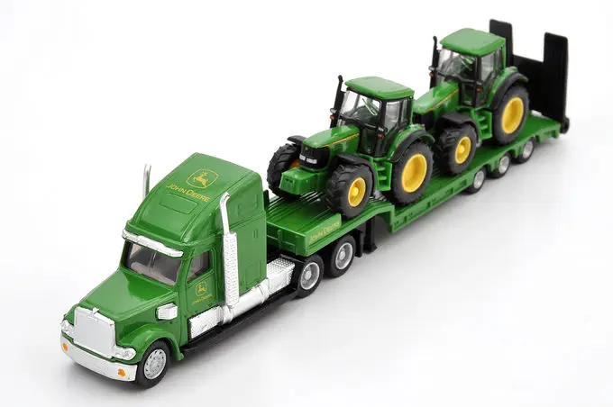 Siku 1837 Земляные С JohnDeere Трактора бортовой прицеп грузовика (bulk) 1: 87 сплава металла