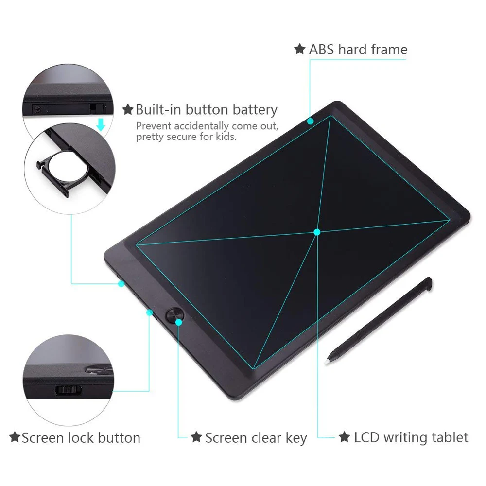 8 5 10 Inch LCD Drawing Tablet Digital Graphics Handwriting Board Painting Writing Touch Pad With 5