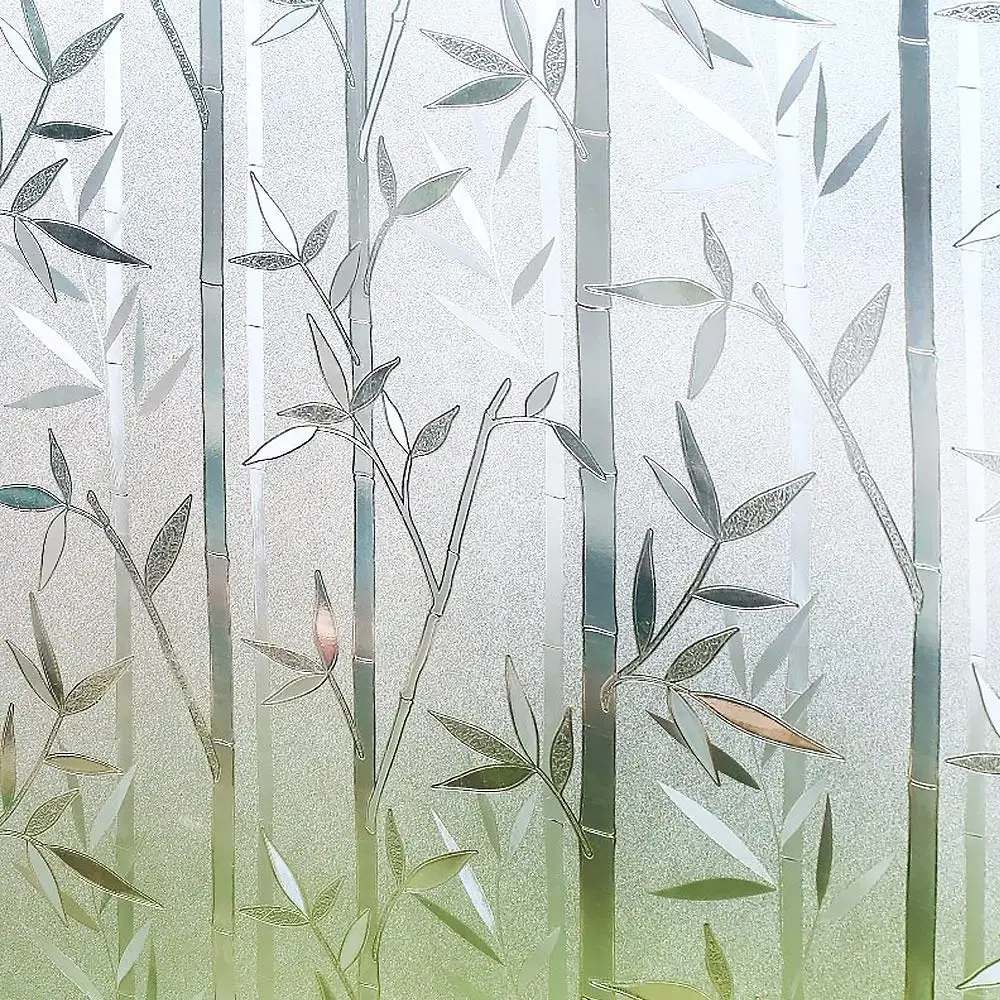 

Funlife width 30/45/60cm 3D Privacy Glass Window Film No Glue Bamboo Frosted Window Films Static Cling Vinyl Decorative Film