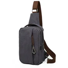 Мужские холщовые кожаные нагрудные сумки, короткие сумки через плечо, многофункциональные сумки на бретельках, водоотталкивающая сумка на плечо, Sac Two Dos Homme