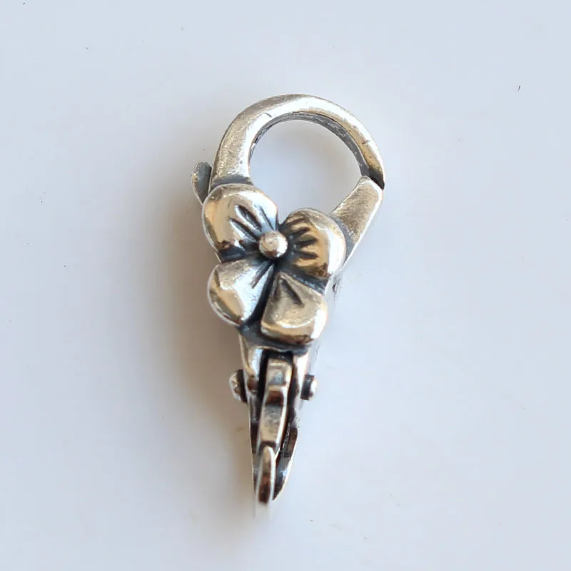 

Flower Lock 925 Sterling Silver Clasps For DIY Charms Beads Bracelet Making Fit European Brand Troll Bracelet Jewelry