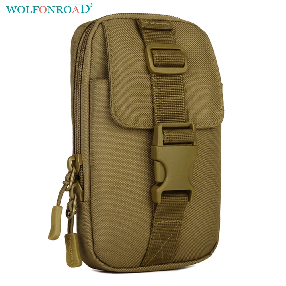 WOLFONROAD Mobile Phone Bag Military Tactical Pouch Waist Bag Men's