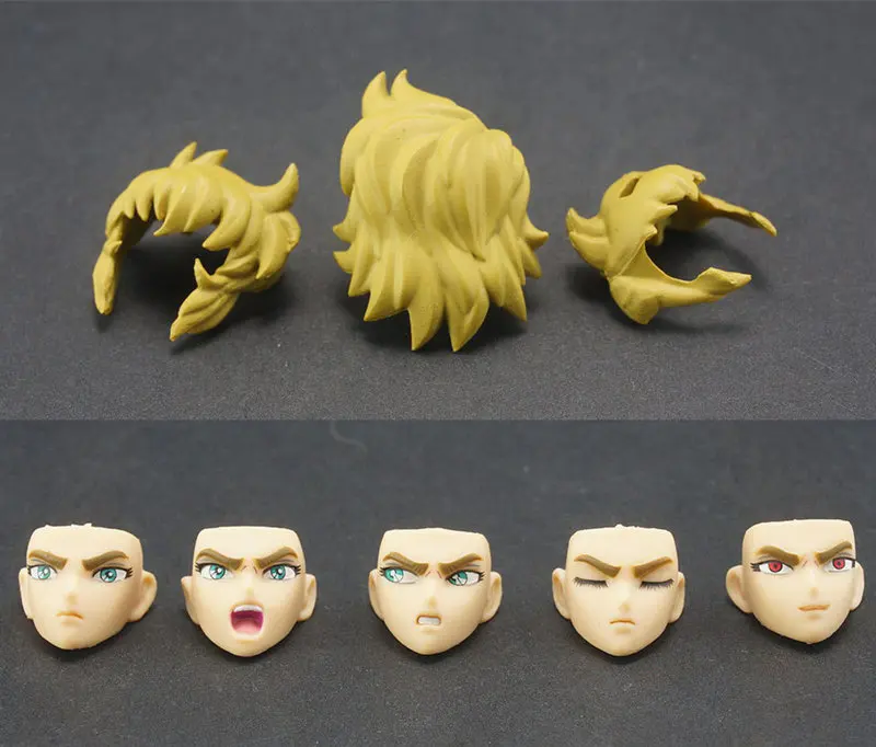 MC Запчасти для Bandai Saint Seiya Cloth Myth, EX Золотой Лев Aiolia - Цвет: hair and faces