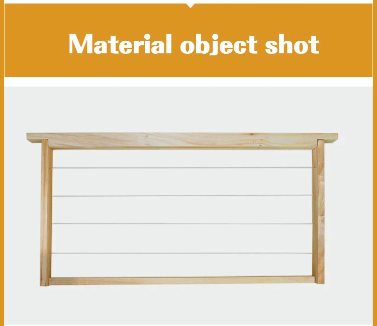 Пчела. № 1 Пчеловодство инструмент полу-finshed пчела кадр 49*23,5 см из железной проволоки и дерева Hive с сопротивлением гнездо рамкой прочный деревянный Пчеловодство инструмент
