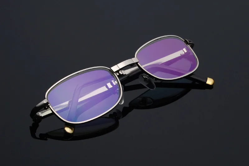 Бренд сплав рамка Анти-усталость складные очки для чтения для женщин и мужчин Складные пресбиопии очки металлические очки с оригинальной коробкой