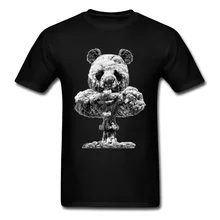 Novedad de 2018, Camiseta con estampado de Panda atómico Vintage para hombre, camisetas de manga corta XXXL de algodón, camisetas de novedad, seta de dibujos animados Cloud