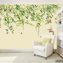 Пользовательские DIY Ткань и текстильные обои для стен бархат из хлопка и льна для жизни Постельные принадлежности комнате обои цветок китайский