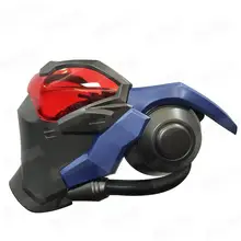 Watch Over Солдат 76 очки оружие из АБС-пластика Пластик Солдат 76 маски с светодиодный световой для Косплэй Soldier76 маска с перьями