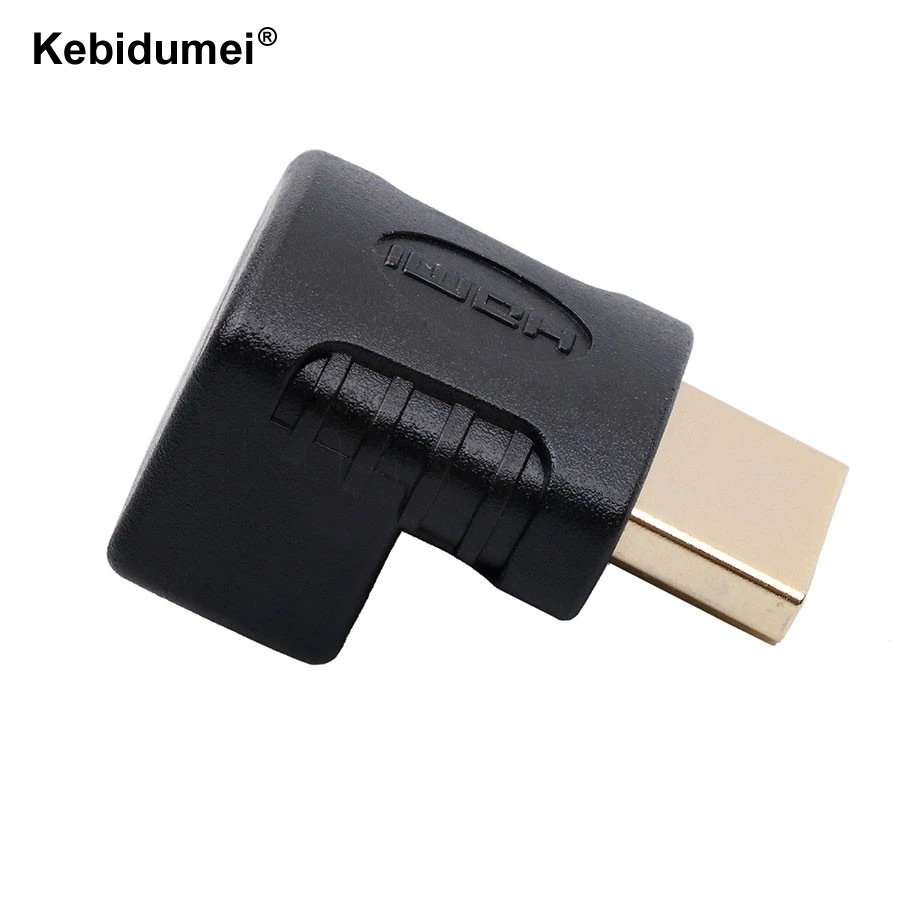 5 шт. мини 1,4-HDMI-Male к женскому MF под прямым углом 90 градусов конвертер адаптер с покрытыем цвета чистого 24 каратного золота видео высокой четкости для Xbox 360 для PS3 PS4 HDTV DVD