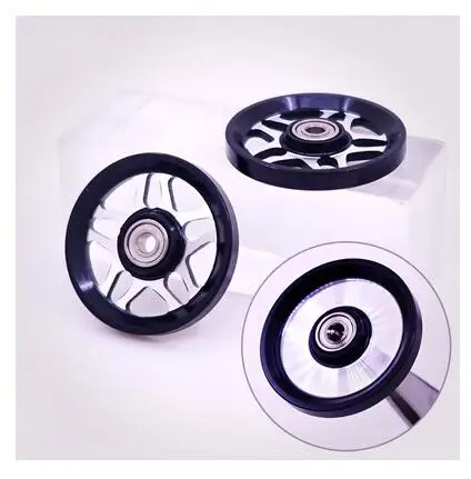 4 шт. 19 мм алюминиевые ролики направляющий ролик с подшипниками Винт Гайка Запасные части для Tamiya Mini 4WD модель автомобиля - Цвет: R