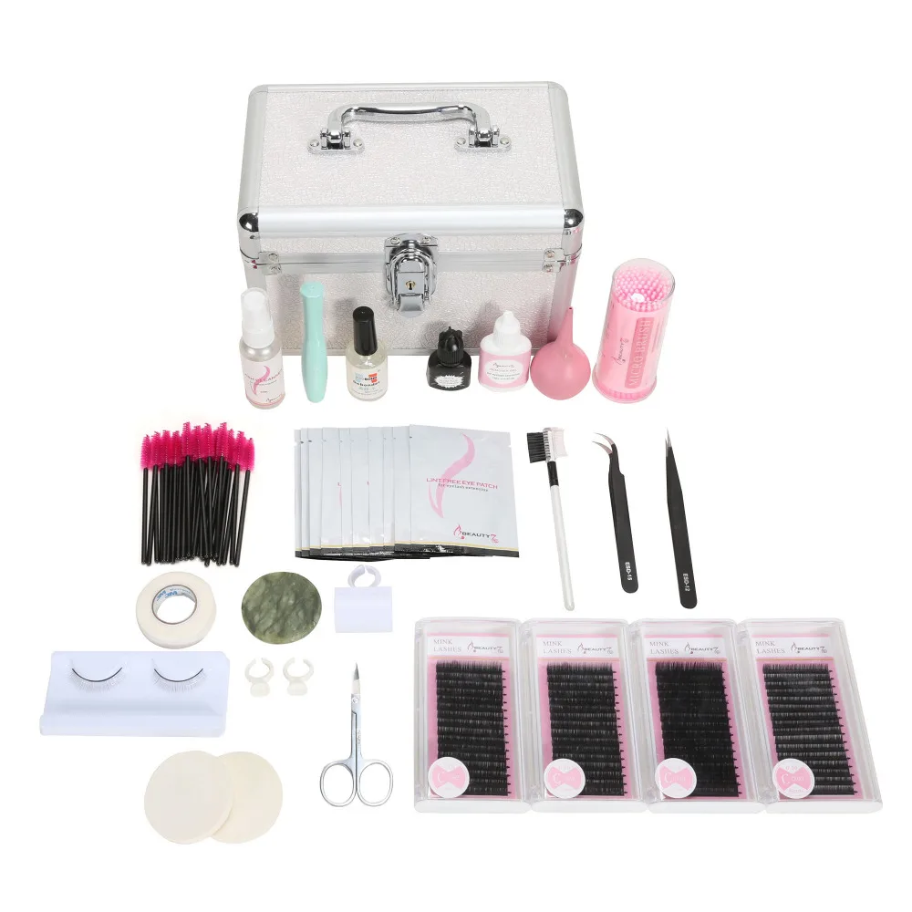 BEAUTY7 1 Set Eyelashes Extension Kit Makeup False Eyelashes Extension