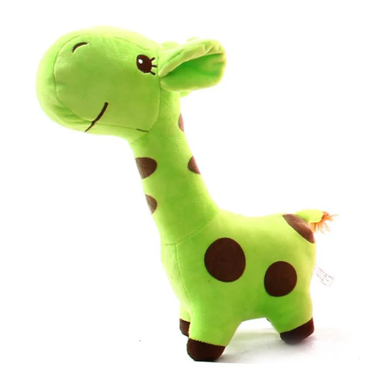 Новинка, кавайный плюшевый жираф, чучело животных, мультяшная кукла, мягкая плюшевая игрушка для игр на открытом воздухе, забавная игрушка для ребенка, подарок на день рождения, игрушка 18*8 см - Цвет: Plush Giraffe