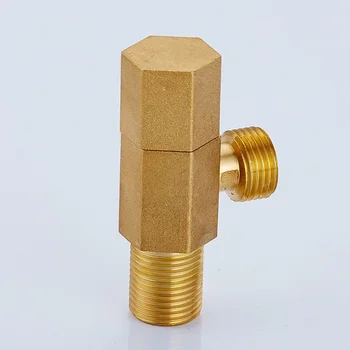 

MTTUZK Solid Brass Triangle valve Thickened faucet water valve hot and cold water through the valve explosion