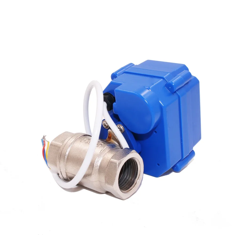 3/" электрический шаровой кран, DC 12 В клапана(CR 02), DN20 электрический клапан с 3 провода 2 операции Точки
