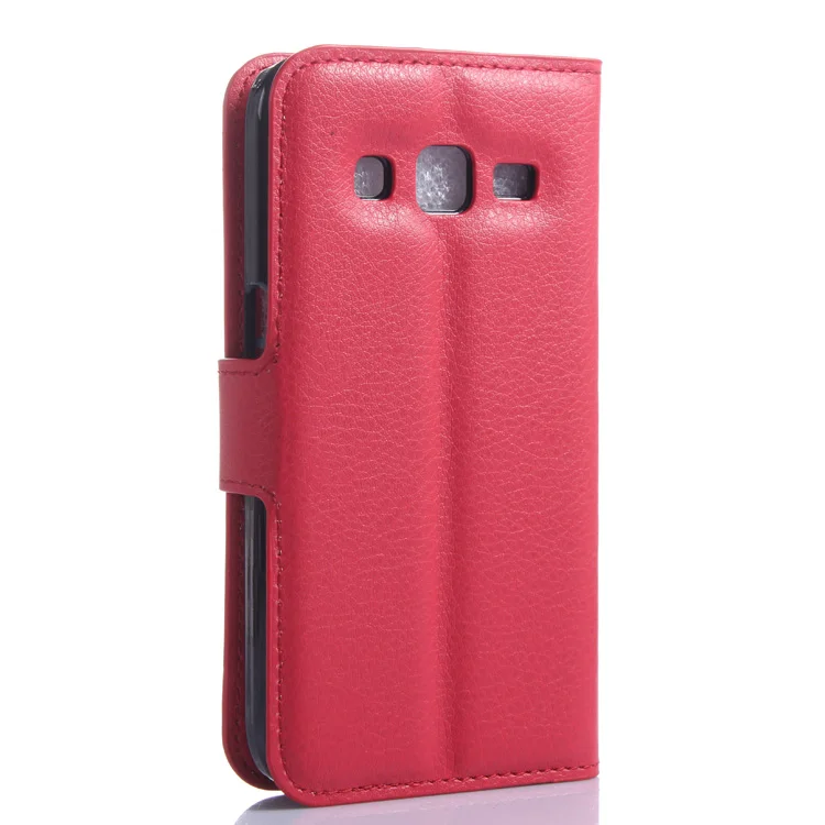 Кожаный чехол книжка с бумажником для Samsung Galaxy Core Prime VE G360 G361 G360H G361H кожаный