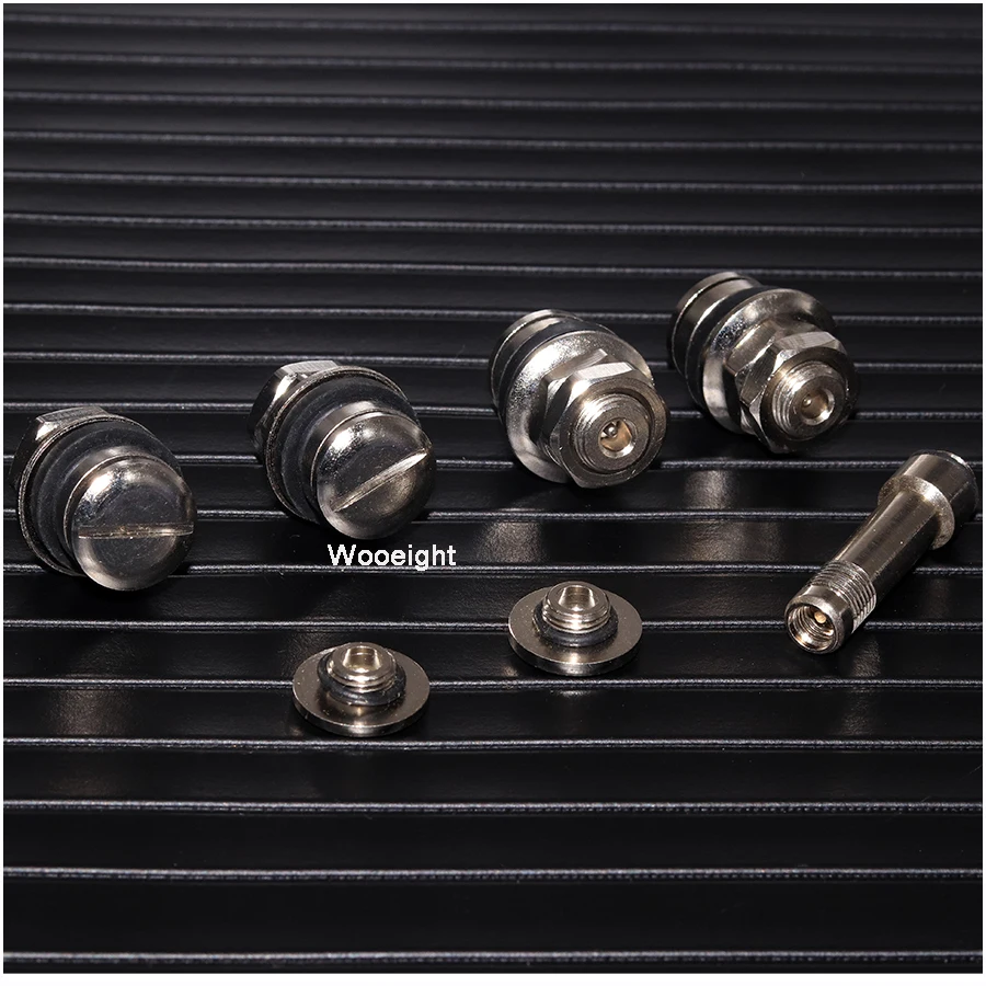 Wooeight 4PcsSet Car Universal Truck Stealth Flush Mount Wheel Tyre Tire Hidden Wheel Tire Valve Stems Tube Cap For VW Audi (4)