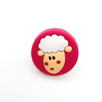

8pcs Mild Sheep Soft Cartoon Door Knobs Cabinets Drawer Pull Handles for Baby Furniture Knob Pull Single Hole Decorative Handle