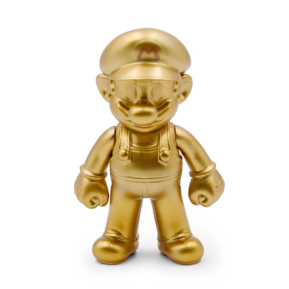 Golden 8-15 см Фигурки "Супер Марио" игрушки Mario Bros Bowser Luigi Koopa Yoshi Mario Maker Odyssey ПВХ фигурка модель куклы игрушки подарок - Цвет: Golden