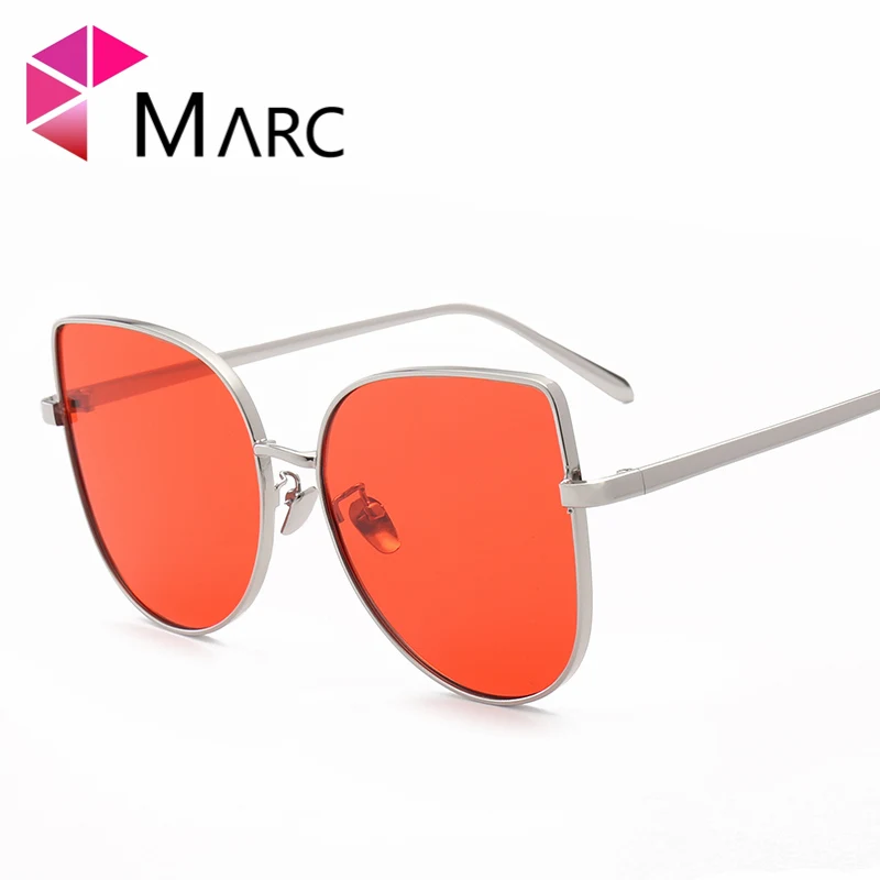Sonnenbrille Grün Legierung Marc purpurrot Cat rot blau Fashion rosa Lila Eye mehrfach Uv400 Frauen Pblue Rot qBwTX