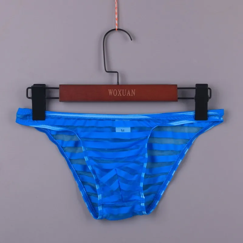 WOXUAN Lace Mesh See-Through Penis Sexy Bikini Gay Men Underwear Briefs ...