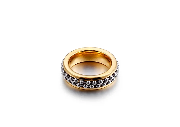 KALEN, высокое качество, нержавеющая сталь, Bague Femme, золото и серебро, кольца на палец для женщин, два звеньев, мяч, Anillos Mujer, ювелирные изделия#6~#10