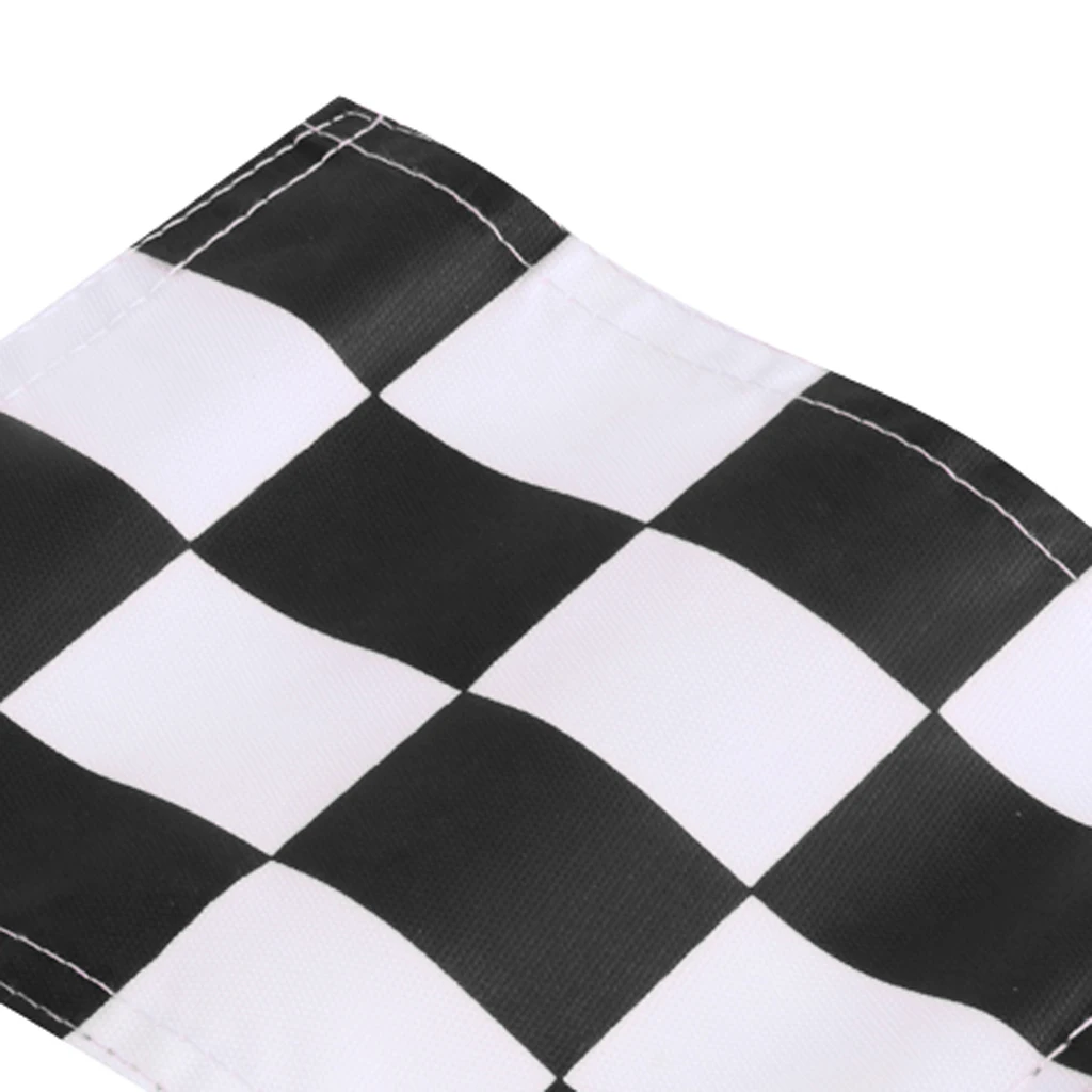 Solid Putting Green Golf Chequered Nylon Flags Backyard Garden Portable Golf Target Markers Sports Golf Accessories