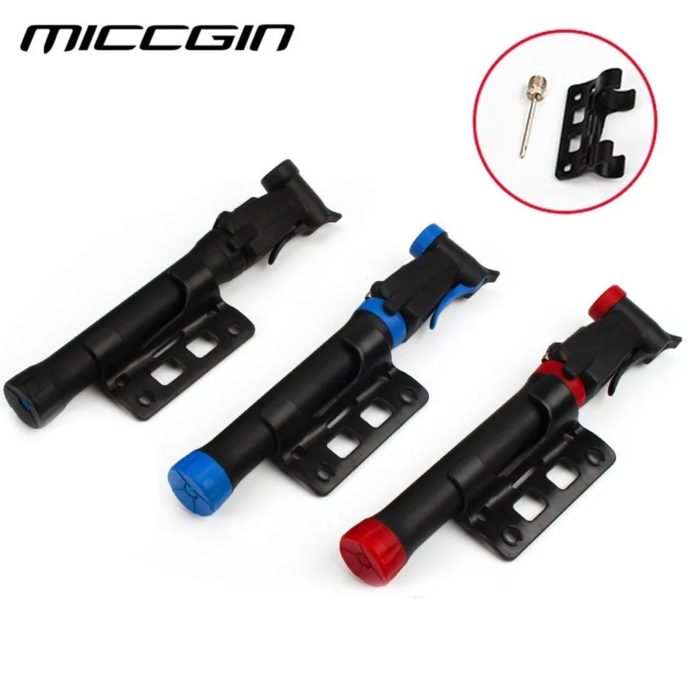 

Ergonomic High Pressure Bike Pump Mini Portable Bicycle Cycling Pump Schrader Presta Valve Swithable MICCGIN