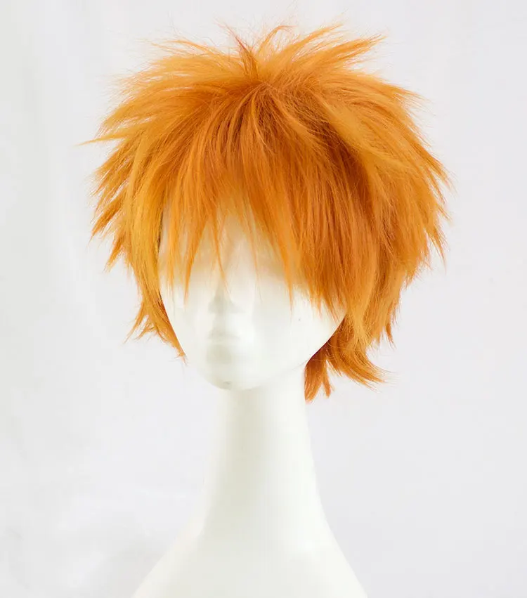 Аниме Haikyuu! Shoyo Hinata косплей парик короткий костюм апельсина играть парики Хэллоуин костюмы волос+ парик колпачок