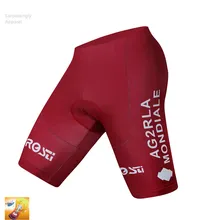 Pro UCI World Tour Team Ag2r мужские велосипедные шорты с нагрудником Pro Cycling Bib pants дышащий велосипед 16D гелевая подкладка спортивная одежда