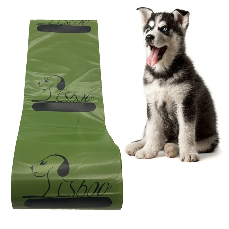 

8 Rolls Pet Supply Printing Cat Dog Poop Bags Outdoor Home Clean Garbage Bag