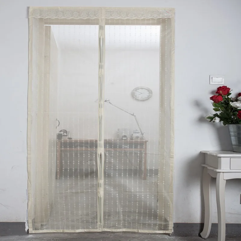 

Practical Hands-Free Magnetic Soft Screen Door Anti Mosquito Fly Mesh Curtain Roach Pest Bug Gauze Screen Door With Magnet Tacks