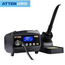 ATTEN AT938D 220V 60W Бессвинцовая Антистатическая паяльная станция с цифровым дисплеем