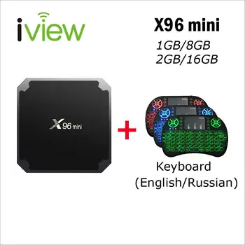 

X96 mini Android TV BOX with Keyboard Amlogic S905W Quad Core 4K WiFi IPTV Netflix Mini Smart TV Box
