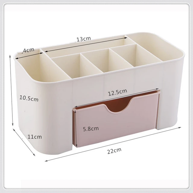 Msjo Makeup Box Organizer Jewelry Necklace Nail Polish Earring Plastic Storage Box Home Desktop Organizer For Cosmetics -