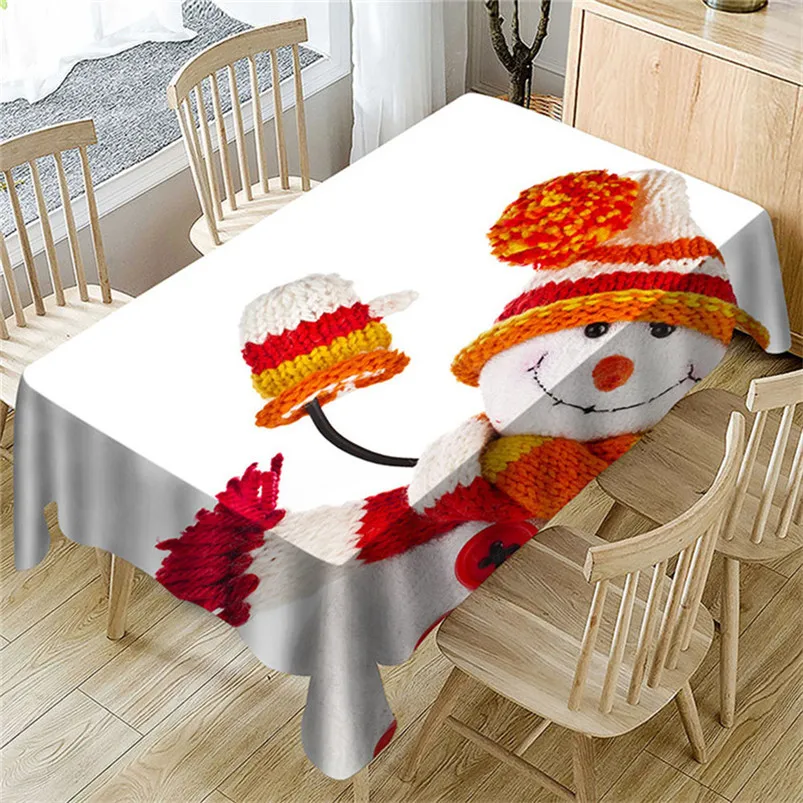 New Year Tablecloth Christmas Kitchen Dining Table Decorations Rectangular Party Table Covers New 2019 home decor #3n13