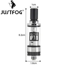 Original Justfog Q16 Clearomizer coil head Vape E Cigarette Elektronik Sigara Atomizer Atom RBA Vaporizer e-cigarette e-cig