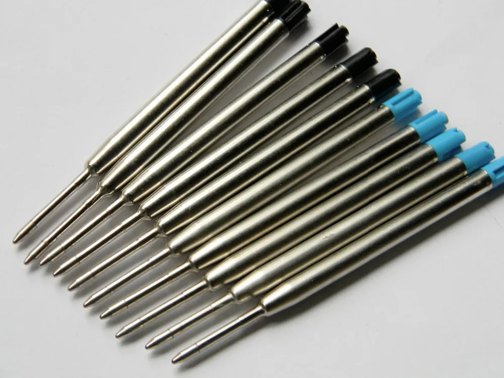 5 синих и черных металлических стержней шариковой ручки|pen refills|ballpoint pen refillmetal refills