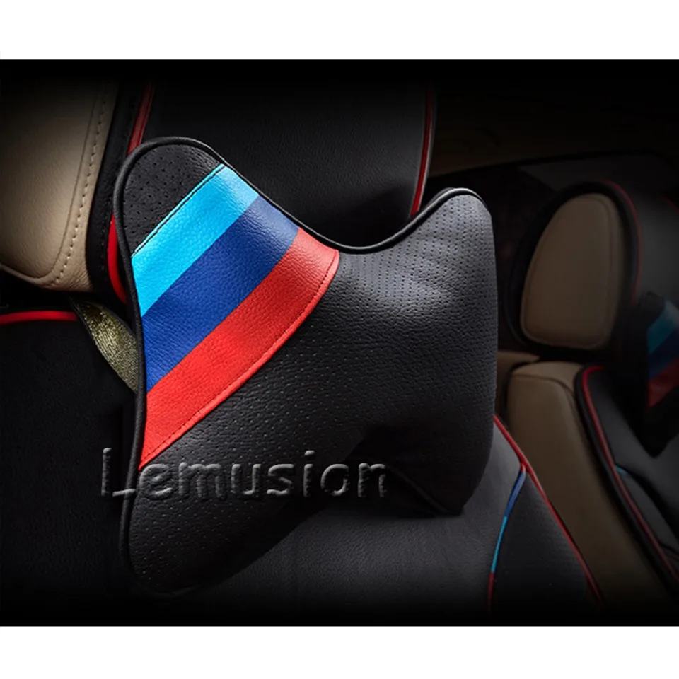 ZD 1PCS For Skoda Octavia A5 A7 2 Fabia Yeti BMW E46 E60 F30 X5 X6 E53 Inifiniti Car Neck pillow Three primary colors Headrest