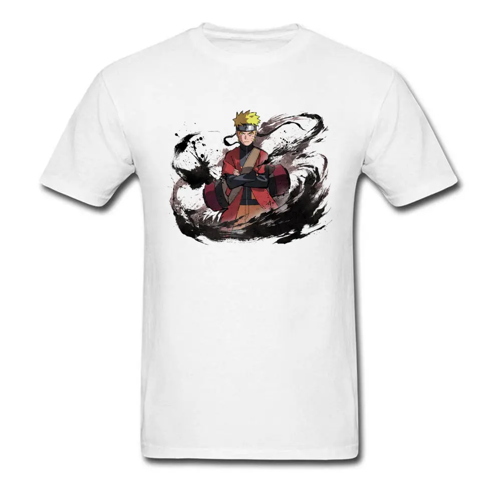 Crazy Naruto-Sage-mode-render T Shirts Discount Mother Day Short Sleeve O Neck Tops T Shirt Pure Cotton Mens Street Tops Shirts Naruto-Sage-mode-render white
