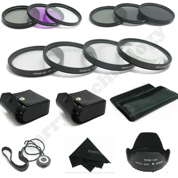 

62MM Macro Close Up Set + UV CPL FLD/ ND 2 4 8 Filter Kit for Sony Canon Nikon