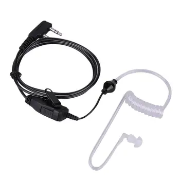 

2 Pin Interphone Single Ear Earpiece In Ear Earphone Headset with PTT MIC for BAOFENG Retevis Kenwood Radios