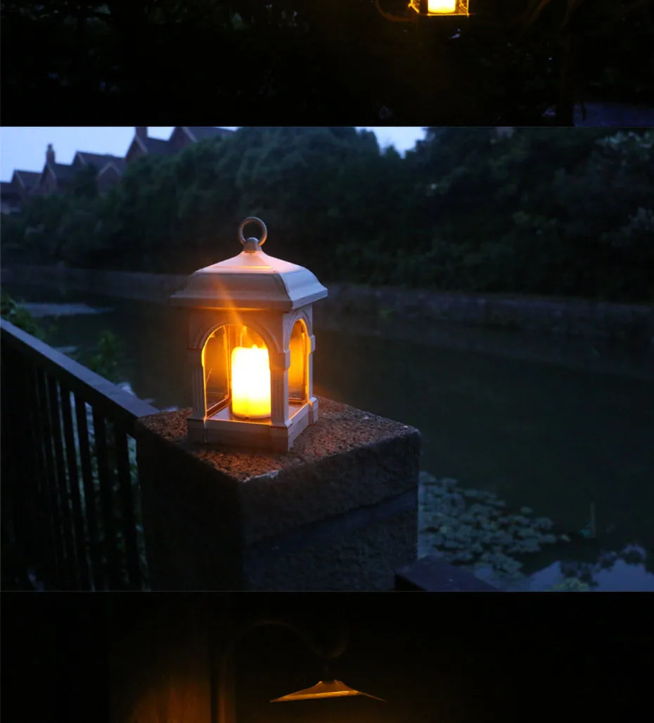 Retro Vela Solar Lanterna de Jardim ao ar Livre Caminho Pendurado Decoração do Jardim Luz Solar Gramado Luz Solar Luzes Led à Prova d' Água 7 caminho jardim gramado luz de suspensão solar