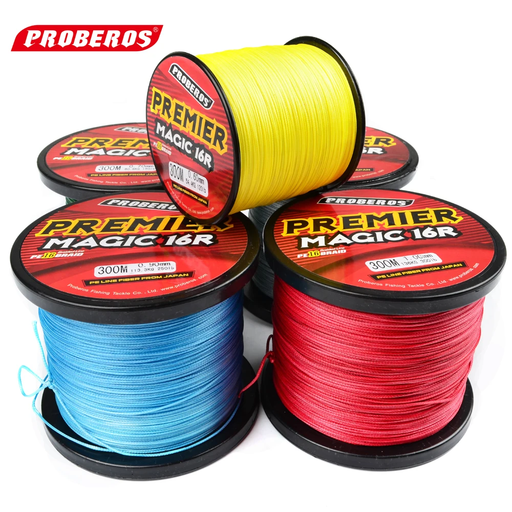 300M PROBEROS PE Fishing Line 16 Stands 16 Weaves Japan Braided Wire